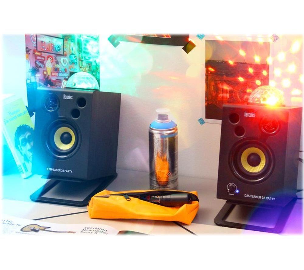 HERCULES DJSpeaker 32 Party Speakers - Black