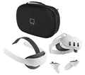 META Quest 3 Virtual Reality Headset, Strap & Carrying Case Bundle - 512 GB