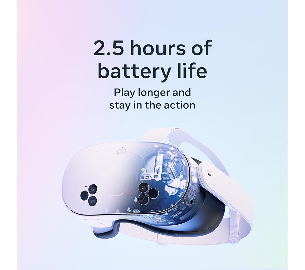 META Quest 3S Virtual Reality Headset, Strap & Case Bundle - 256 GB
