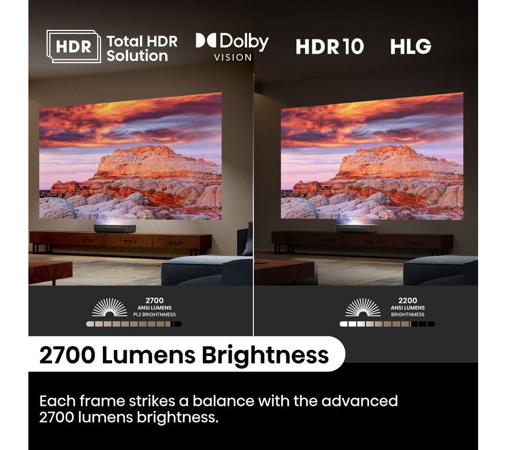 HISENSE PL2TUK Smart 4K Ultra HD Laser TV Projector