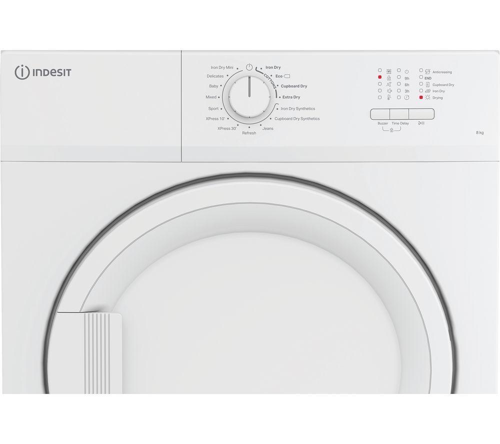 Secadora de condensación INDESIT C YD A81 WWGL UK de 8 kg - Blanca