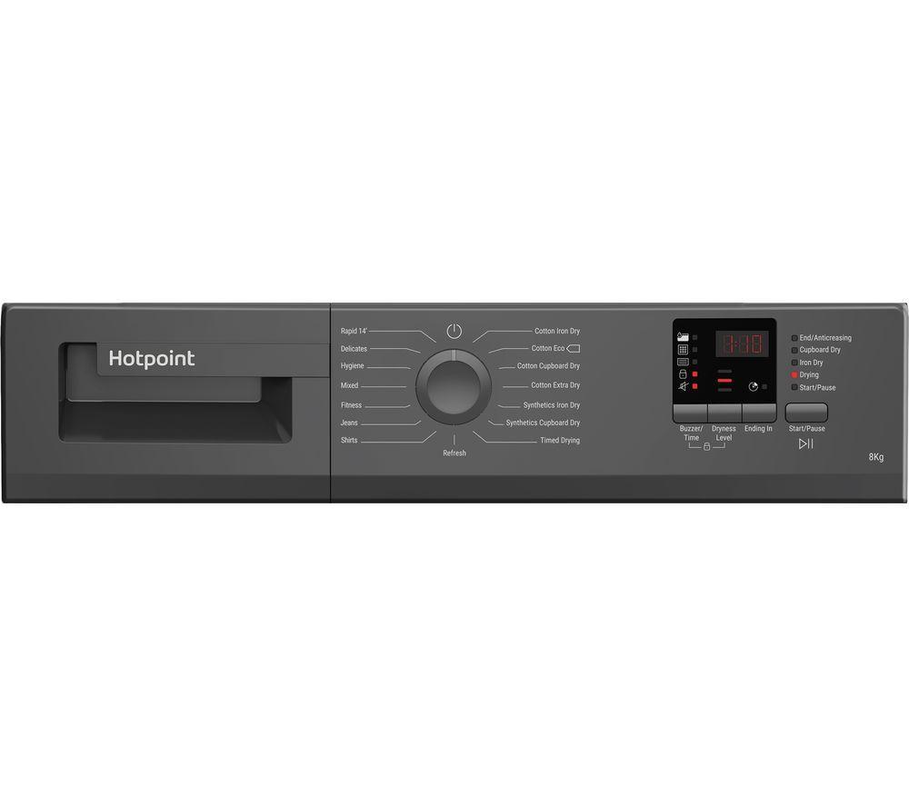 HOTPOINT C HD C82 GGGD UK 8 kg Condenser Tumble Dryer - Graphite