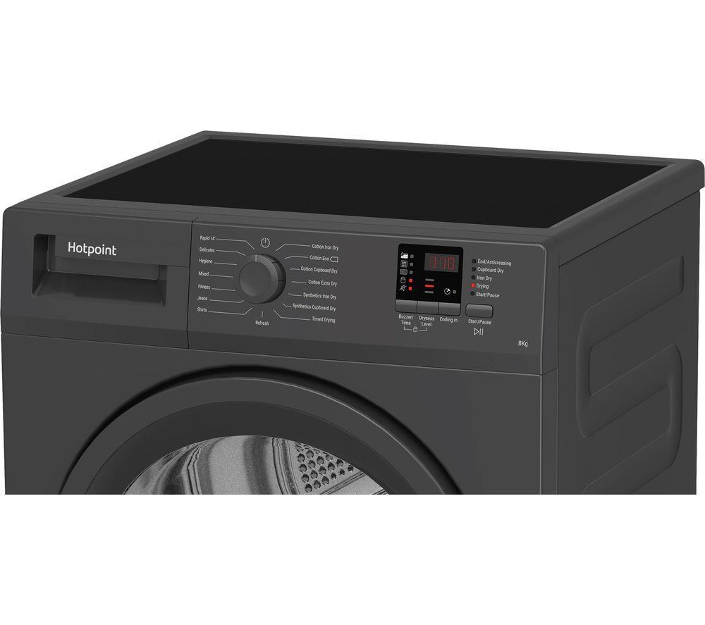 HOTPOINT C HD C82 GGGD UK 8 kg Condenser Tumble Dryer - Graphite