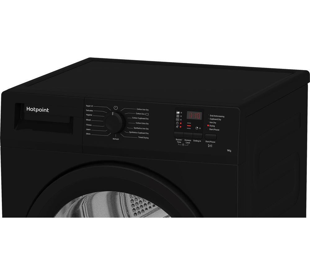 Secadora de condensación HOTPOINT C HD C92 BBGD UK de 9 kg - Negra
