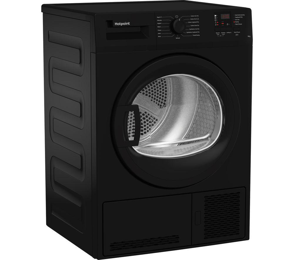 Secadora de condensación HOTPOINT C HD C92 BBGD UK de 9 kg - Negra