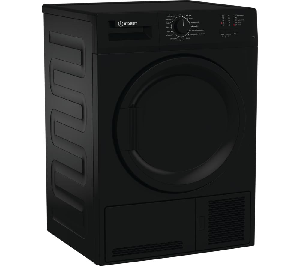 INDESIT C YD C82 BBGL UK Secadora de condensación de 8 kg - Negra