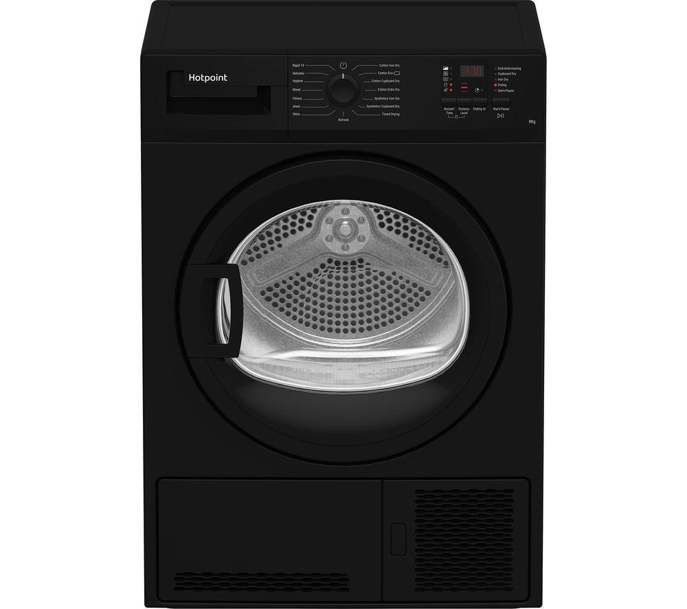 HOTPOINT C HD C82 BBGD UK 8 kg Condenser Tumble Dryer - Black