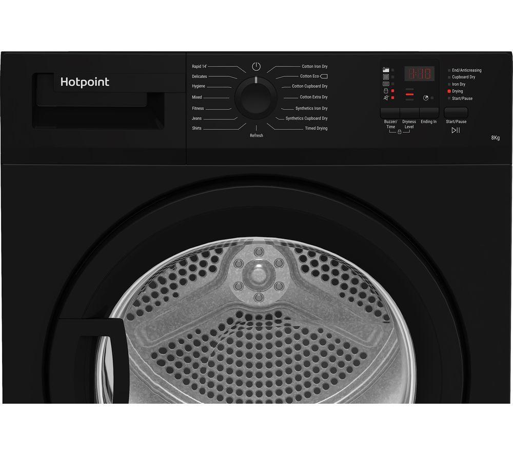 HOTPOINT C HD C82 BBGD UK 8 kg Condenser Tumble Dryer - Black