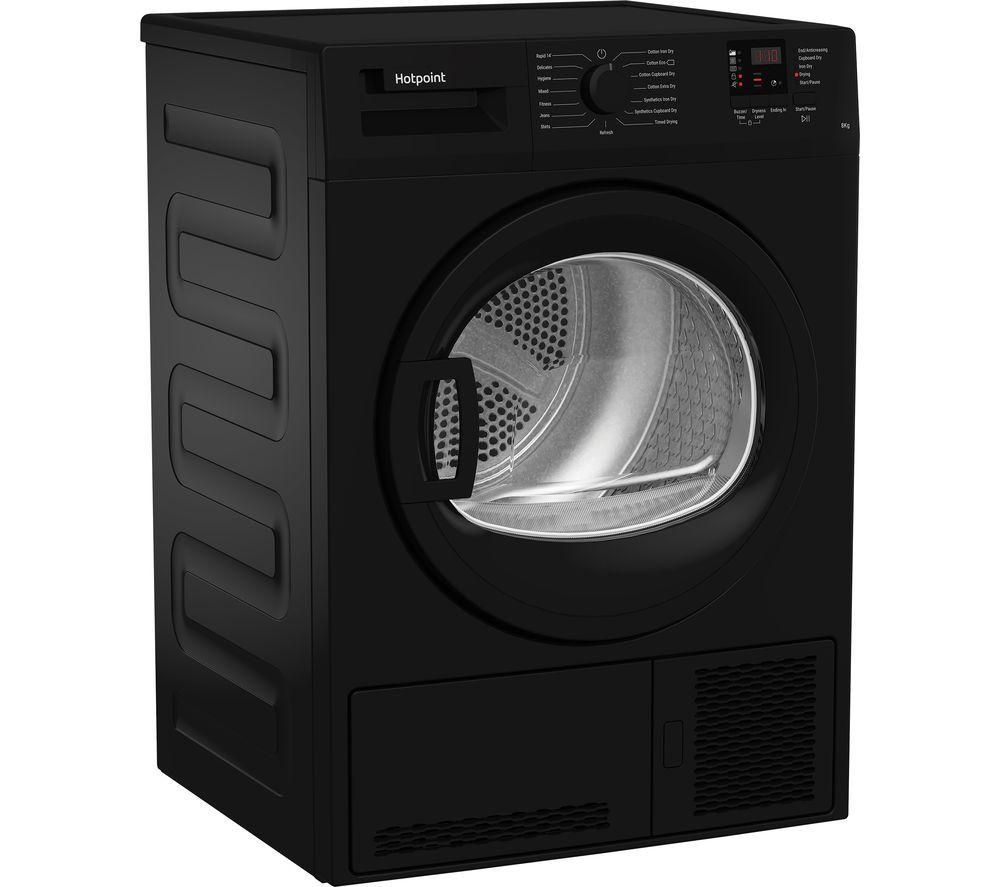HOTPOINT C HD C82 BBGD UK 8 kg Condenser Tumble Dryer - Black