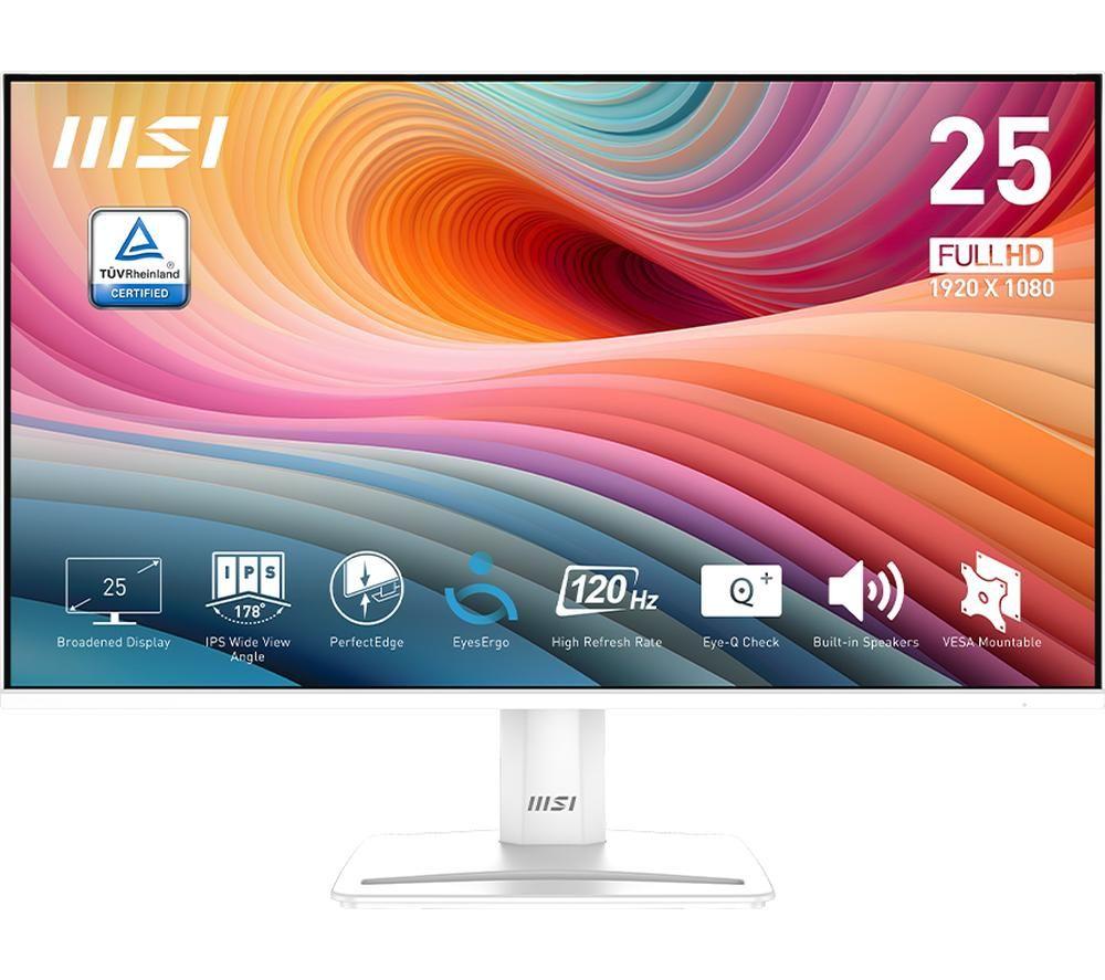 MSI PRO MP251W E2 Full HD 25" LED Monitor - White