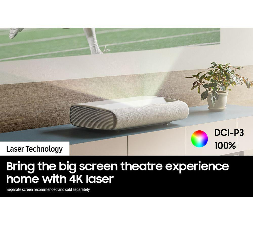 SAMSUNG The Premiere SP-LPU7DSAXXXU Smart 4K Laser Projector - White