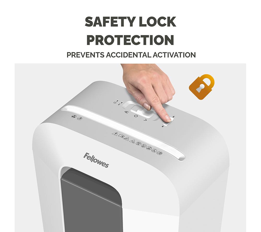Destructora de papel de corte cruzado FELLOWES Powershred LX50 - Blanca