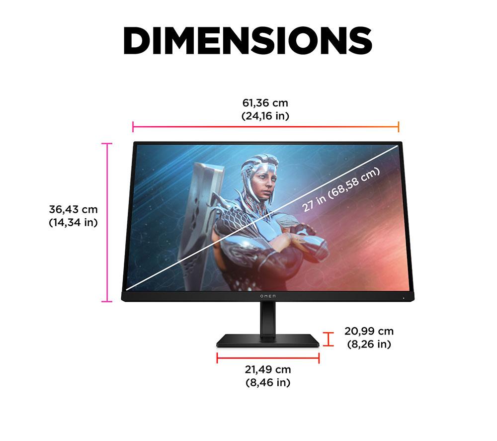 HP OMEN 27 Full HD 27" LED Gaming Monitor - Black