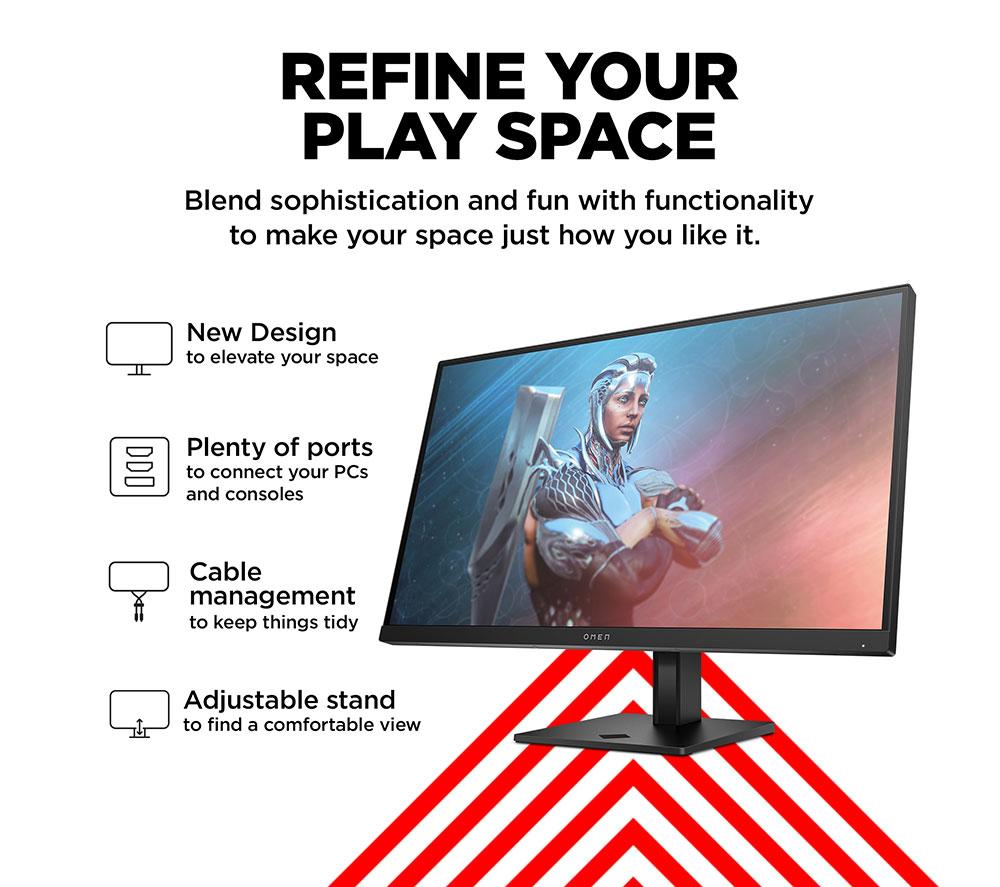 HP OMEN 27 Full HD 27" LED Gaming Monitor - Black