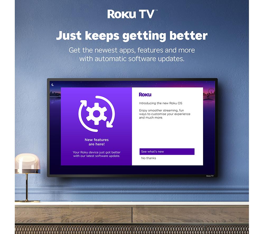 JVC LT-43CR350 43" Roku Smart Full HD LED TV with Freely