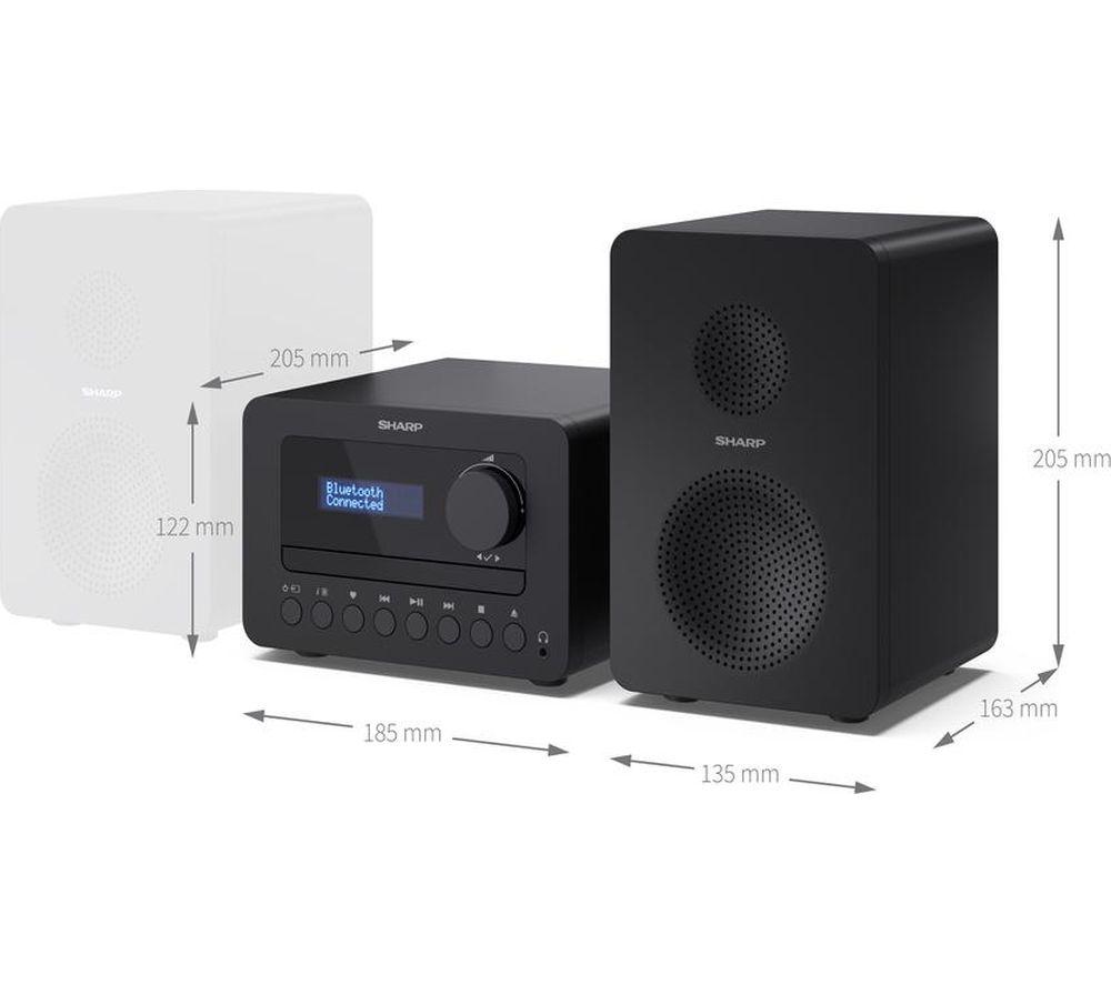SHARP Tokyo XL-B514 Bluetooth Hi-Fi Micro System – Black