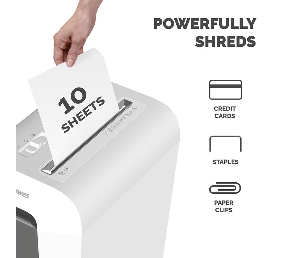 FELLOWES Powershred LX65 Cross Cut Paper Shredder - White