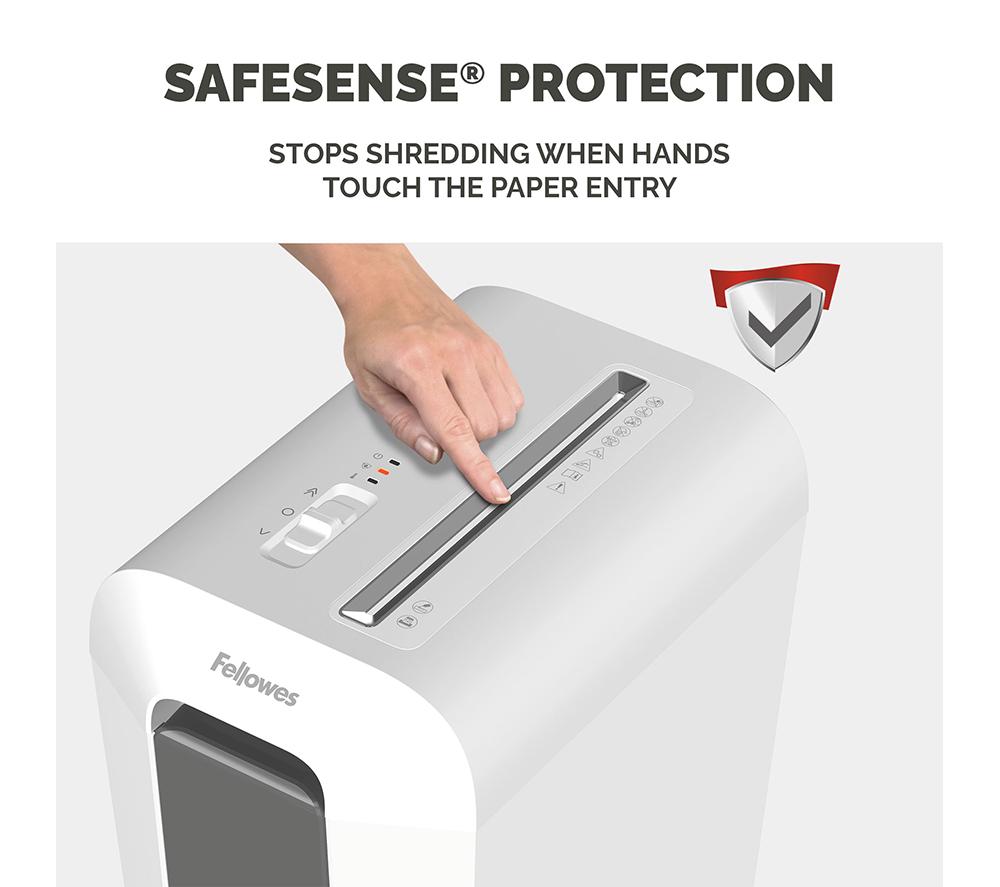 FELLOWES Powershred LX65 Cross Cut Paper Shredder - White