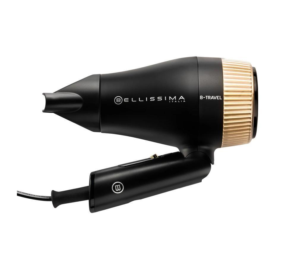 BELLISSIMA Italia B-Travel Hair Dryer - Black & Gold