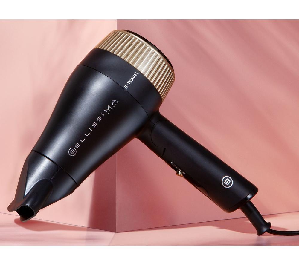BELLISSIMA Italia B-Travel Hair Dryer - Black & Gold