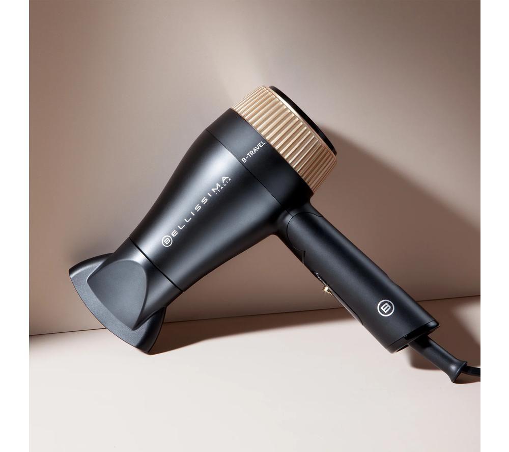 BELLISSIMA Italia B-Travel Hair Dryer - Black & Gold