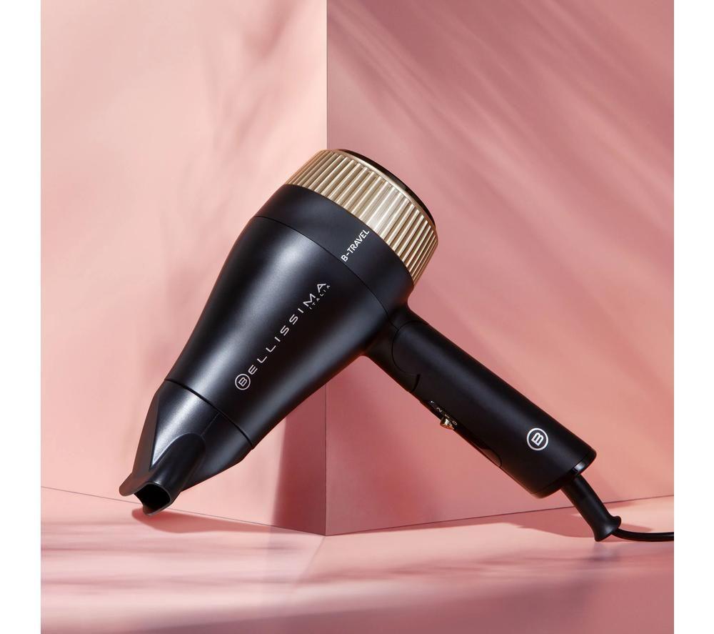 BELLISSIMA Italia B-Travel Hair Dryer - Black & Gold
