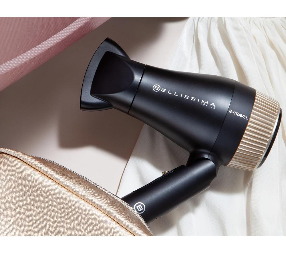 BELLISSIMA Italia B-Travel Hair Dryer - Black & Gold