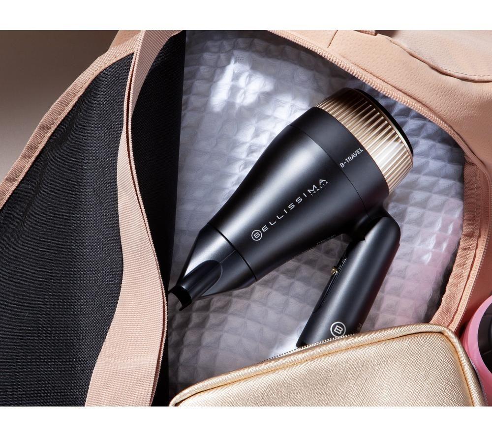 BELLISSIMA Italia B-Travel Hair Dryer - Black & Gold