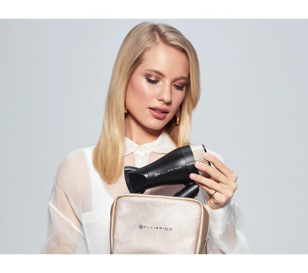 BELLISSIMA Italia B-Travel Hair Dryer - Black & Gold