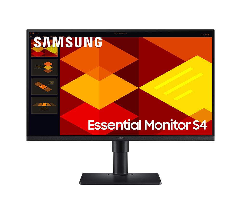 Monitor IPS LCD Samsung S4 Full HD de 24" (LS24D400GAUXXU) - Negro