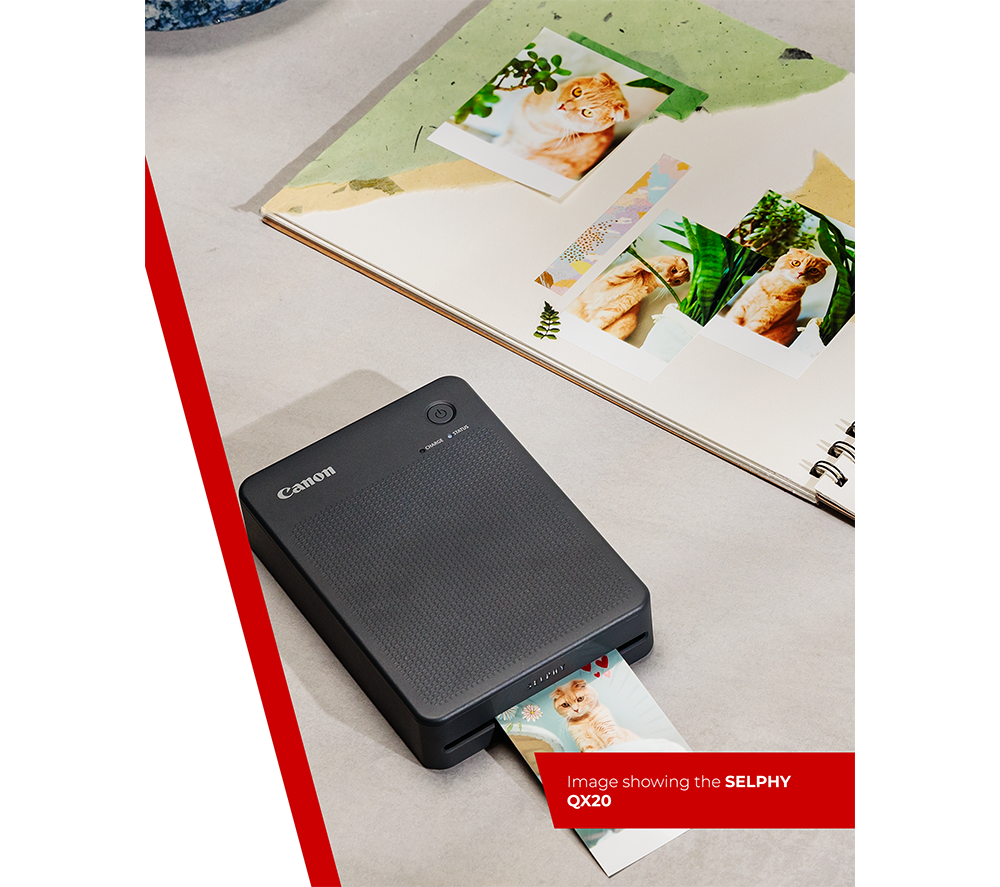CANON SELPHY QX20 Portable Colour Photo Wireless Printer - Dark Grey