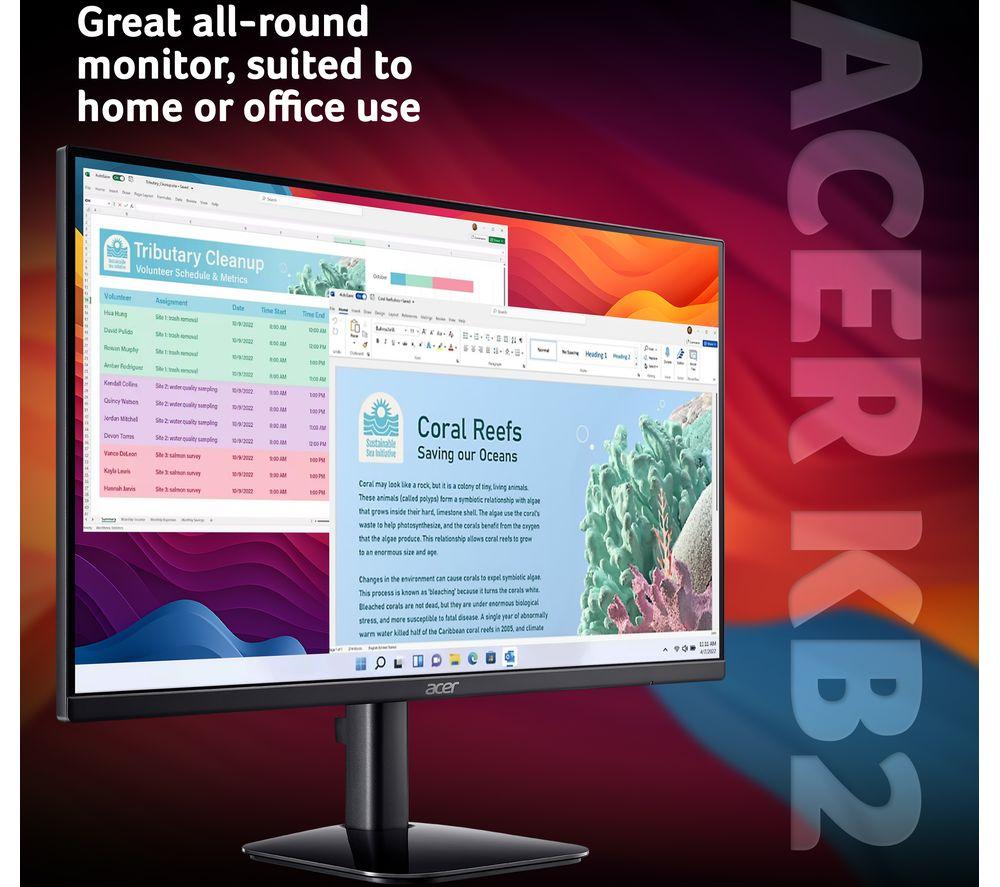 ACER KB242YG0 Full HD 24" IPS LCD Monitor - Black