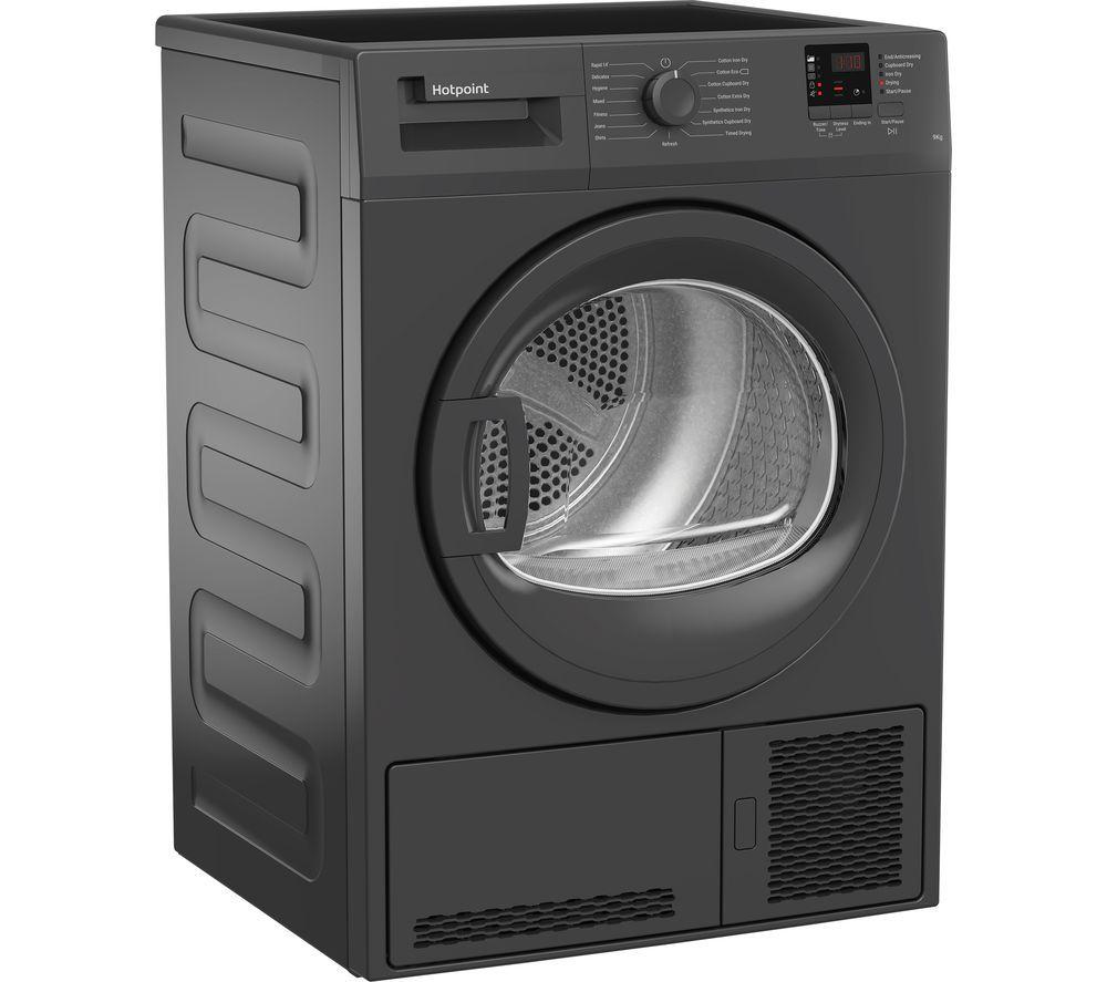 HOTPOINT C HD C92 GGGD UK 9 kg Condenser Tumble Dryer - Graphite