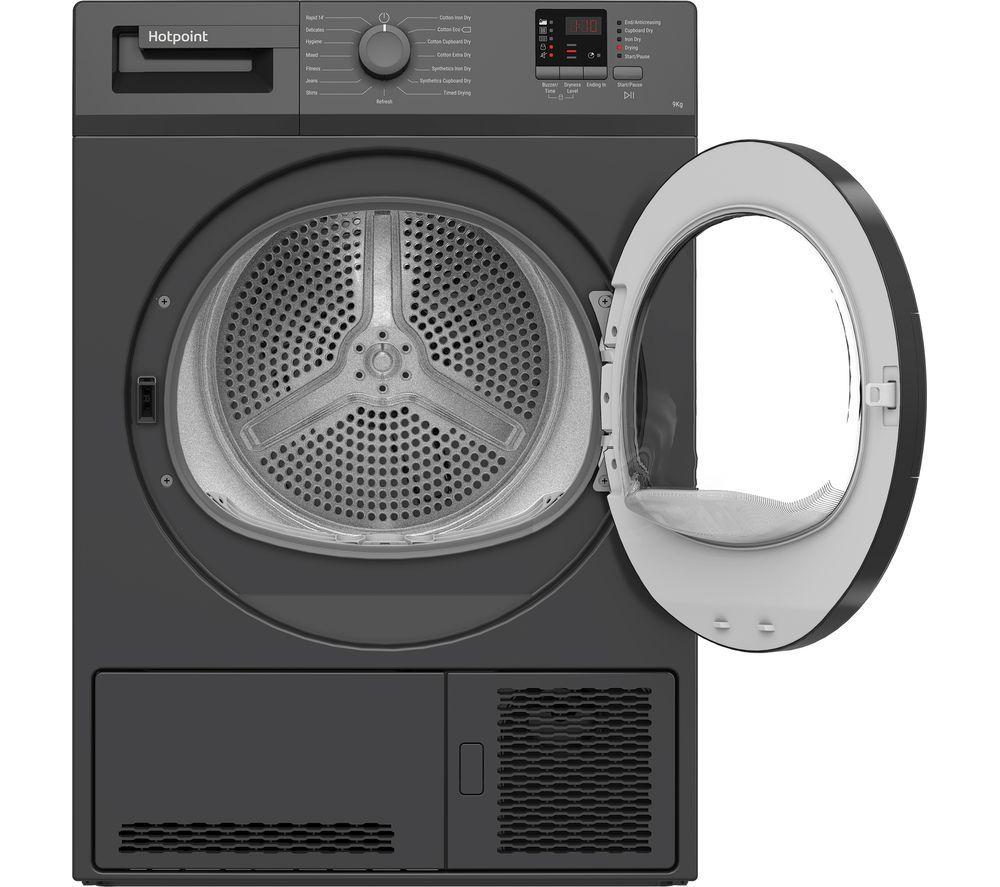 HOTPOINT C HD C92 GGGD UK 9 kg Condenser Tumble Dryer - Graphite