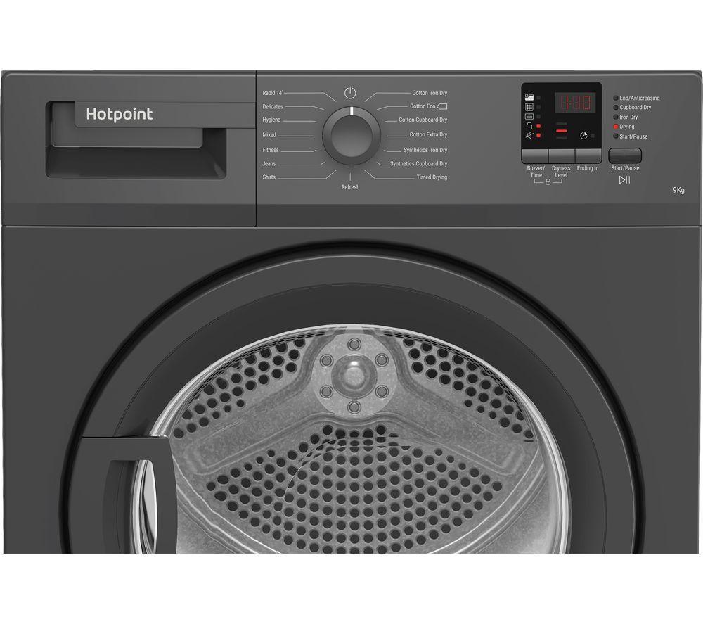 HOTPOINT C HD C92 GGGD UK 9 kg Condenser Tumble Dryer - Graphite
