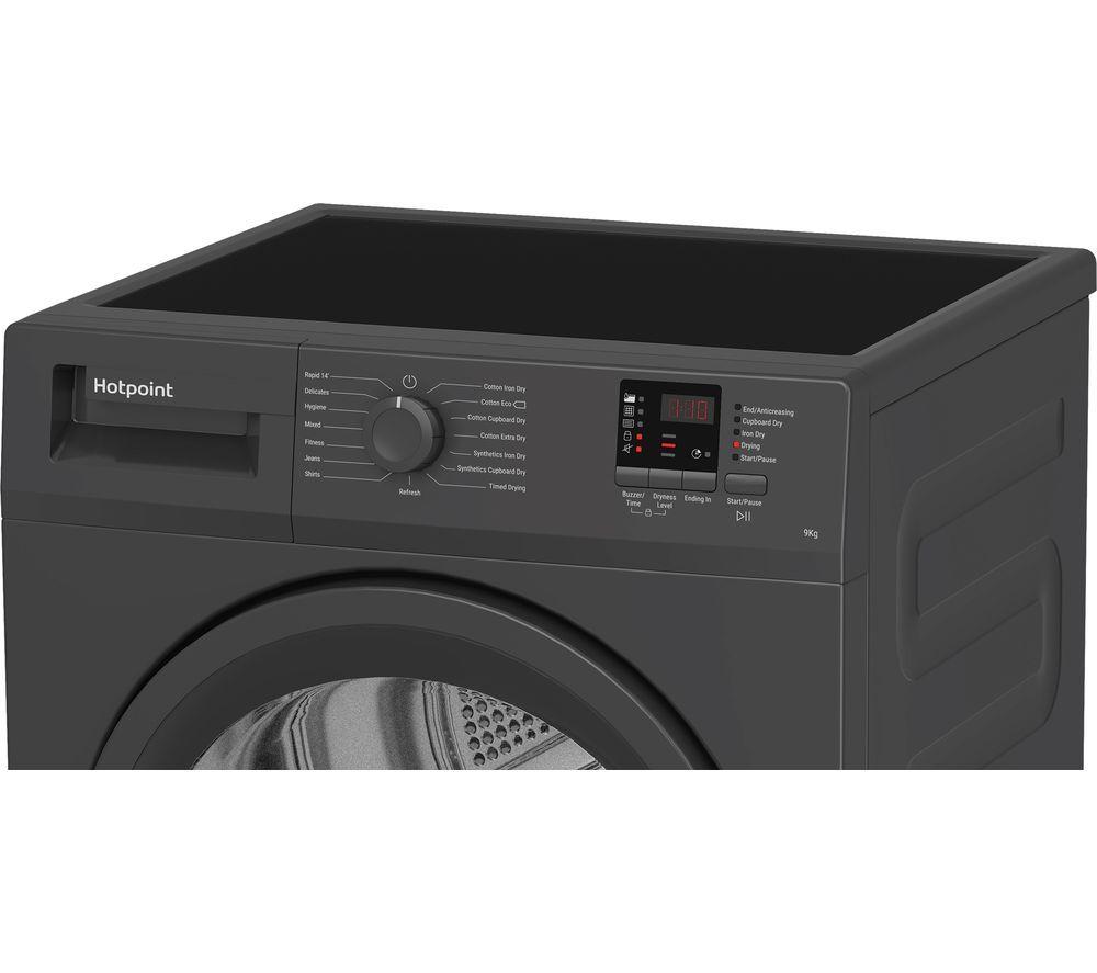 HOTPOINT C HD C92 GGGD UK 9 kg Condenser Tumble Dryer - Graphite