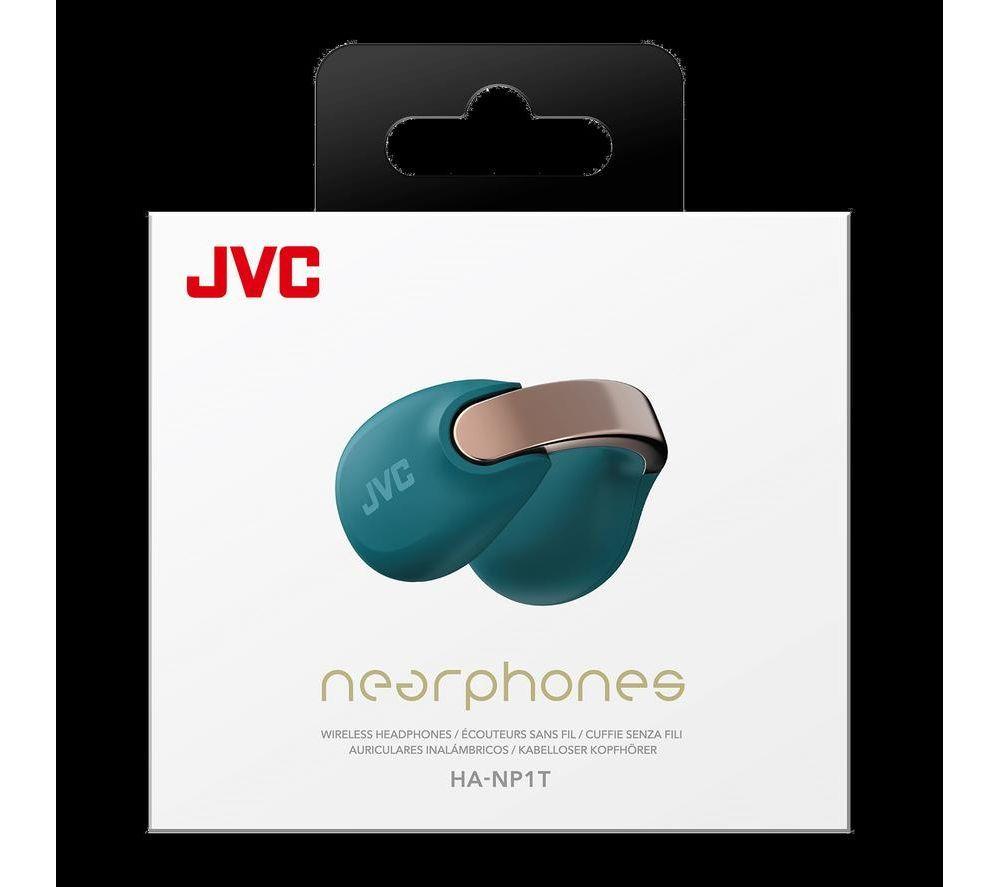 JVC Nearphones HA NP1T-A Wireless Bluetooth Sports Earbuds - Blue