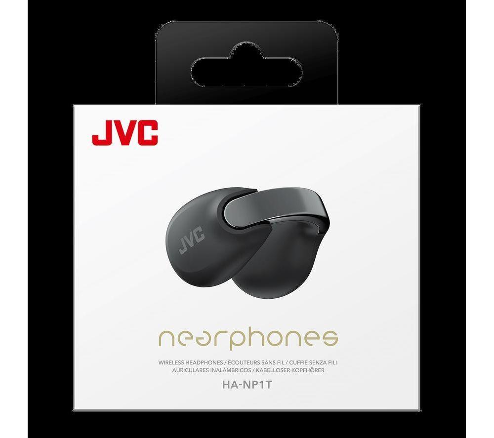 JVC Nearphones HA-NP1T-B-U kabellose Bluetooth-Sport-Ohrhörer – Schwarz