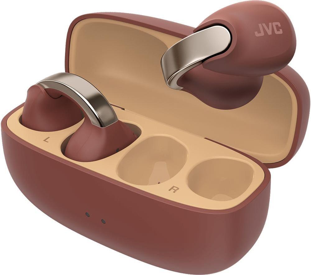 JVC HA NP1T-T Kabellose Bluetooth-Sport-Ohrhörer – Braun