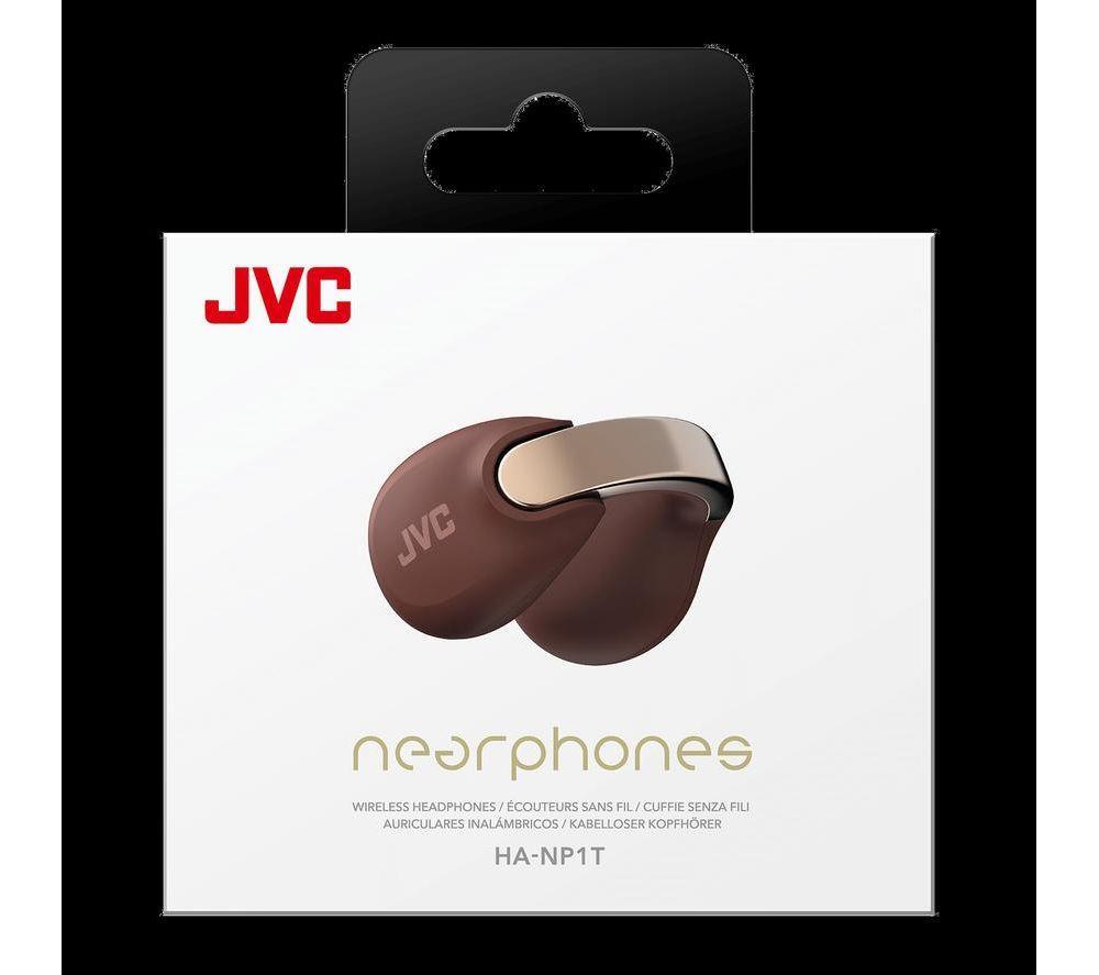 JVC HA NP1T-T Kabellose Bluetooth-Sport-Ohrhörer – Braun