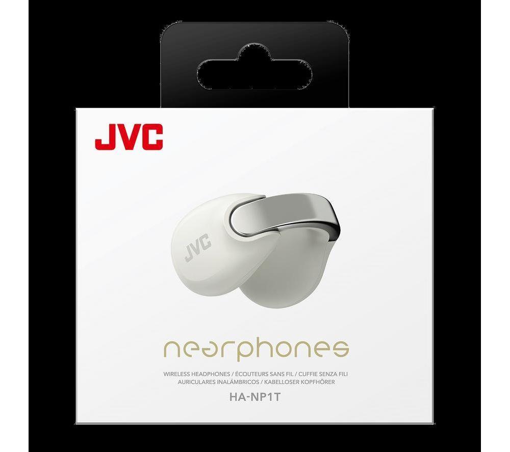 JVC HA-NP1T-W-U kabellose Bluetooth Sport-Ohrhörer – Weiß