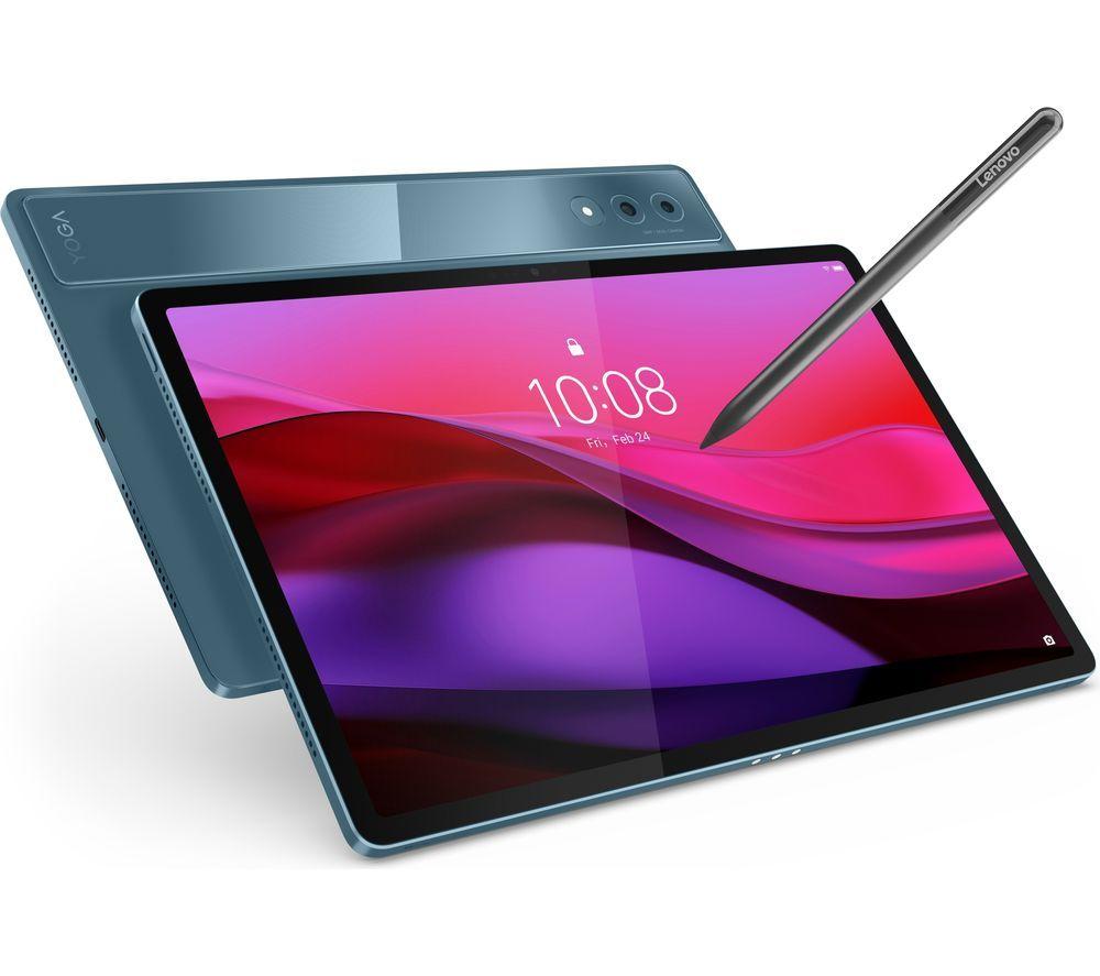 LENOVO Yoga Tab Plus Tablet de 12.7" con teclado y lápiz óptico - 256 GB, Tidal Teal