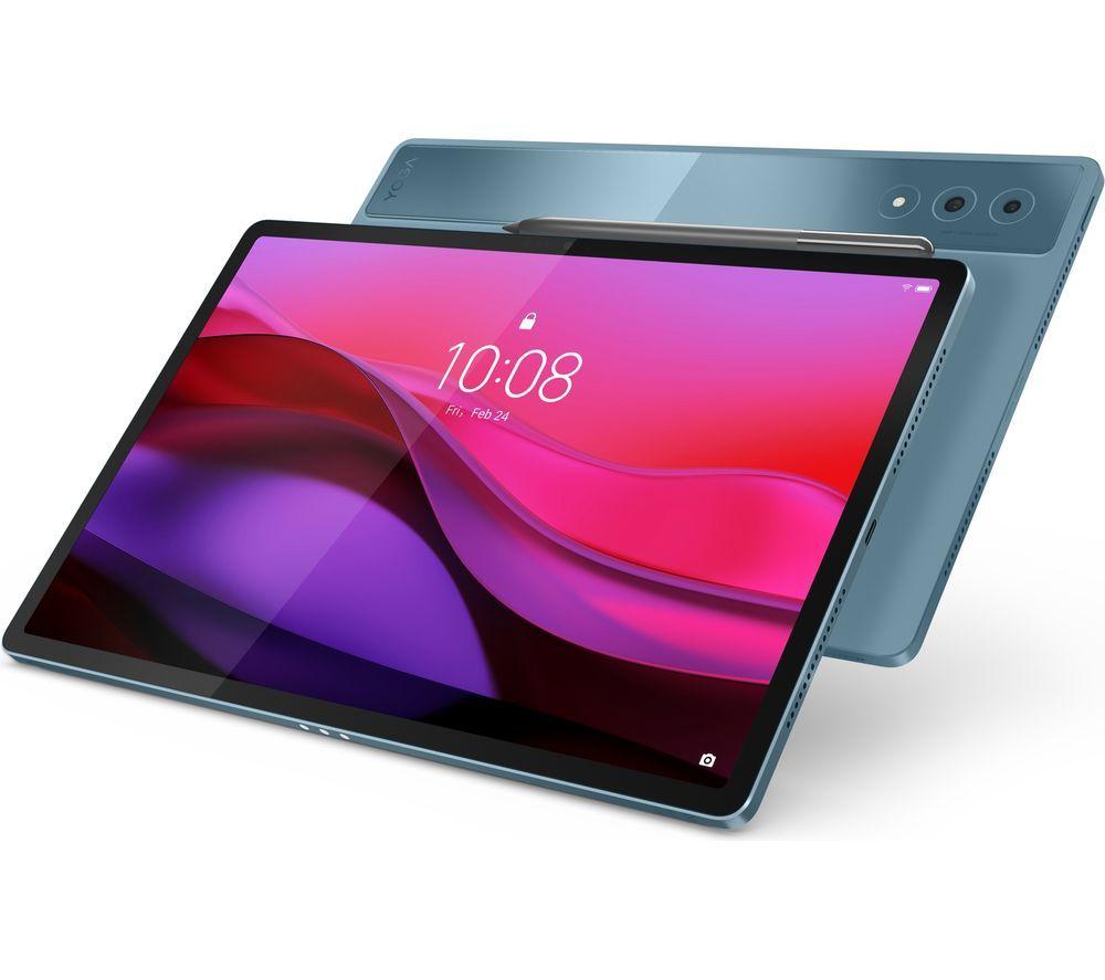 LENOVO Yoga Tab Plus Tablet de 12.7" con teclado y lápiz óptico - 256 GB, Tidal Teal