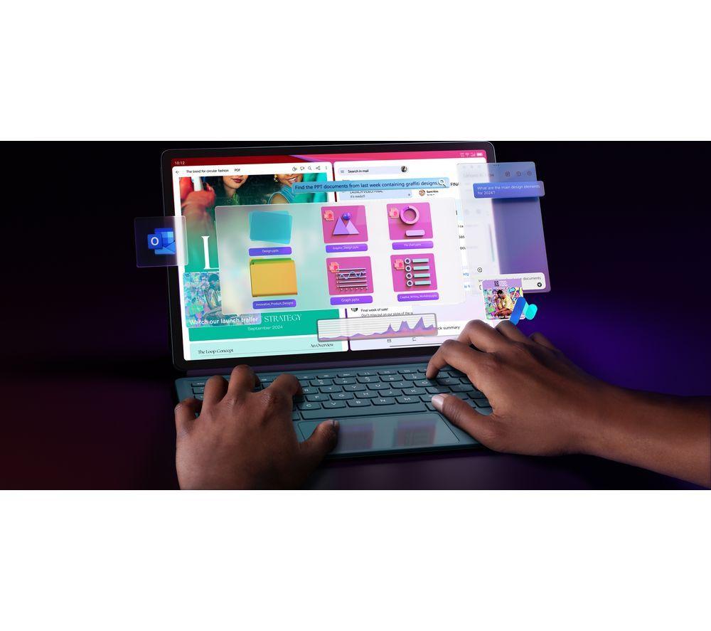 LENOVO Yoga Tab Plus Tablet de 12.7" con teclado y lápiz óptico - 256 GB, Tidal Teal