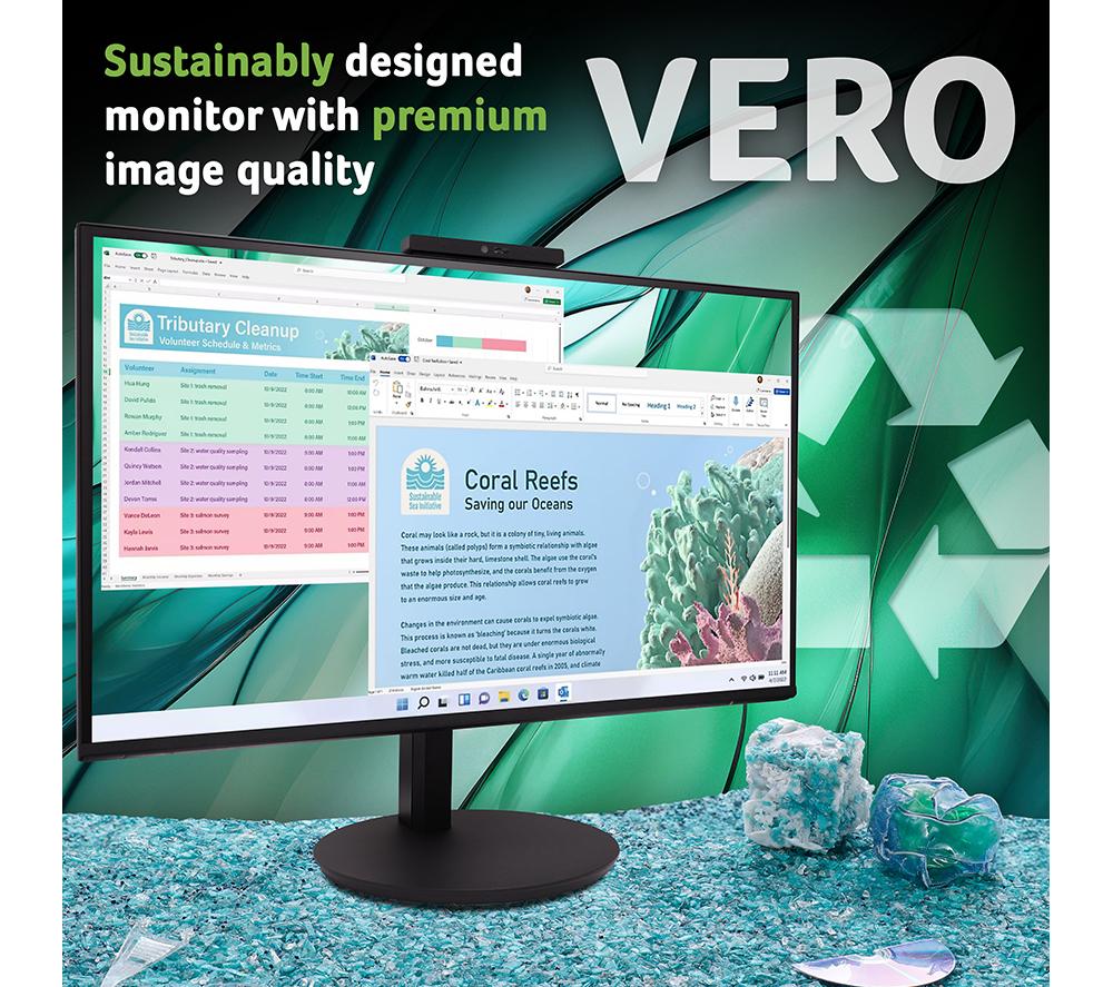 ACER Vero CB272D6 120 Hz Full HD 27” IPS LCD Monitor with Webcam - Black