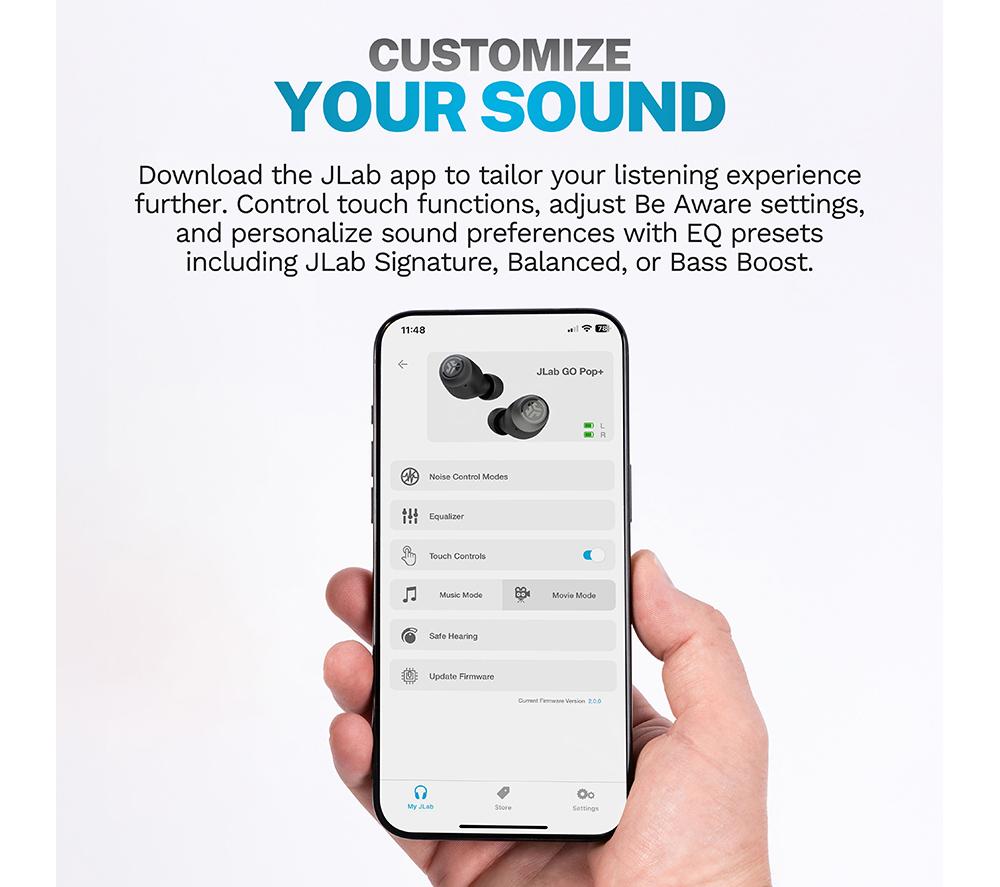 Auriculares Bluetooth inalámbricos JLAB GO Air POP+ - Blanco