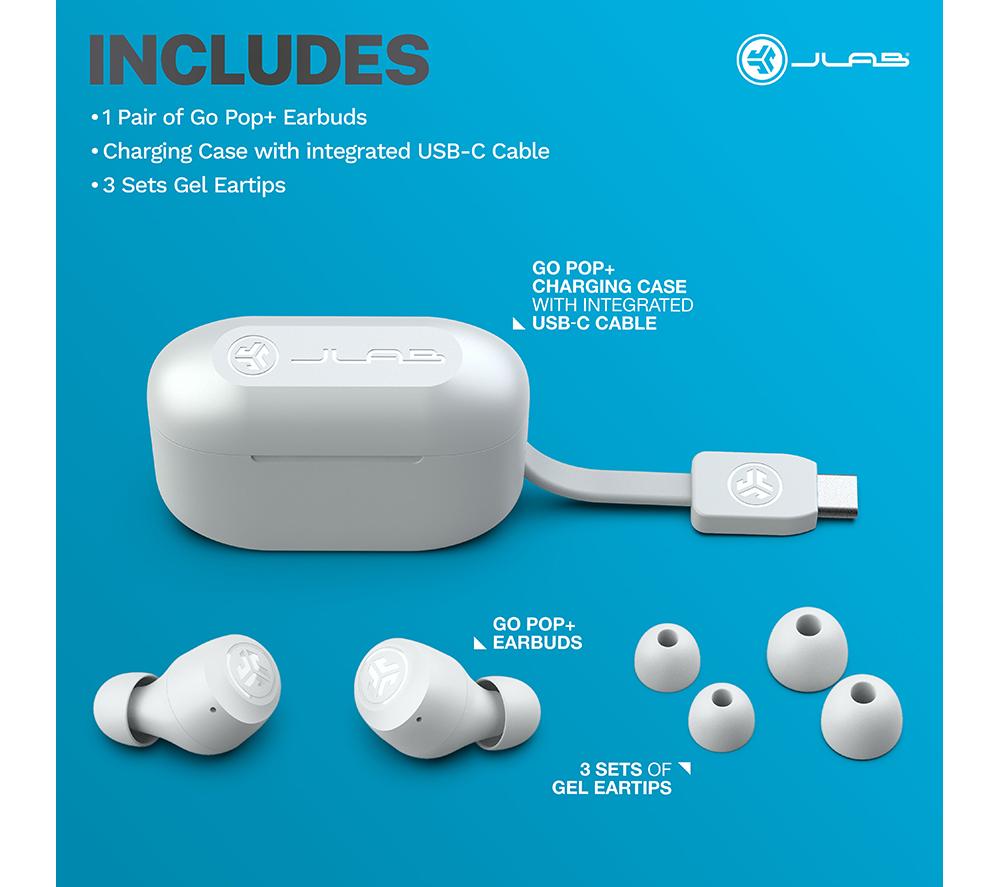 Auriculares Bluetooth inalámbricos JLAB GO Air POP+ - Blanco