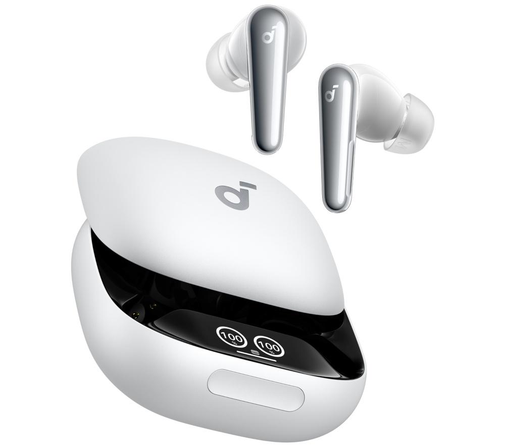 SOUNDCORE Liberty 4 Pro Wireless Bluetooth Noise-Cancelling Earbuds - White