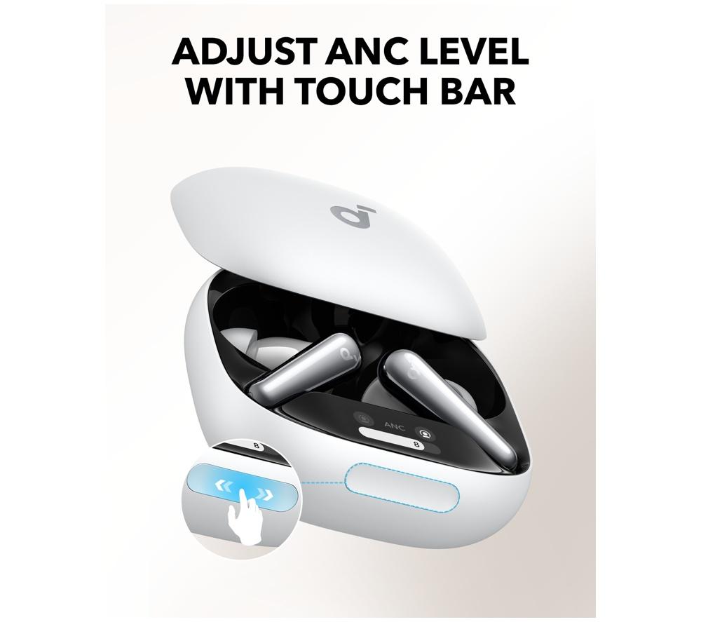 SOUNDCORE Liberty 4 Pro Auriculares Inalámbricos Bluetooth con Cancelación de Ruido - Blanco