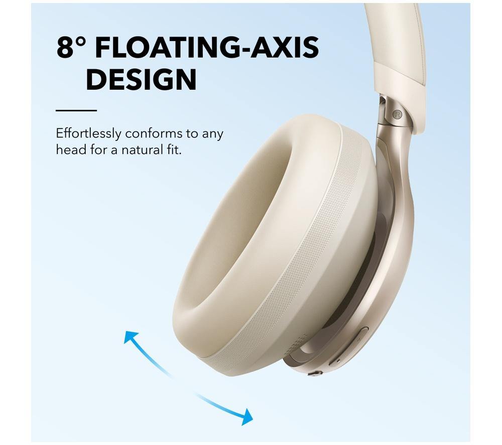 Auriculares inalámbricos con cancelación de ruido Bluetooth SOUNDCORE Space One - Crema